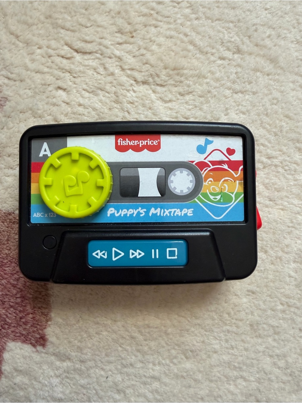 Fisher-Price Laugh & Learn Puppy’s Mixtape toy in black.